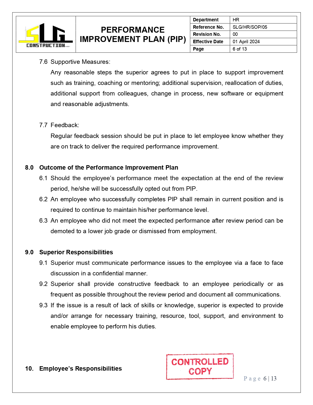 SLG-PRO-SOP Page 6